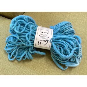 Wool Works Powder Blue Texas Wool Skein Yarn